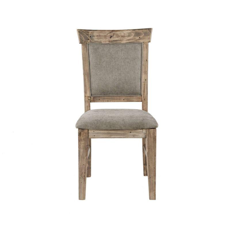 Set of 2 Oliver Dining Side Chair Natural/Gray