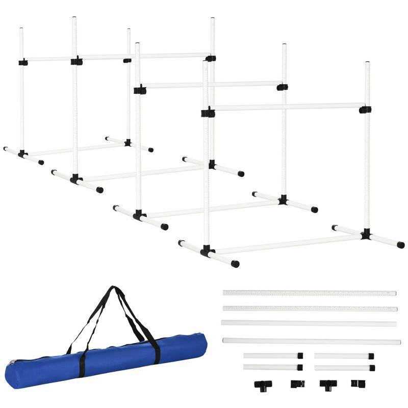 Dog Training Agility Gear Adjustable Jump Bar Pet Exercise Set