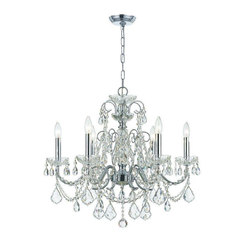 Crystorama Lighting Imperial 6 - Light Chandelier in  Polished Chrome