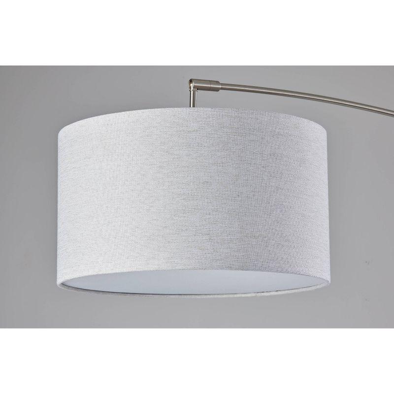Adler Arc Lamp Brushed Steel - Adesso