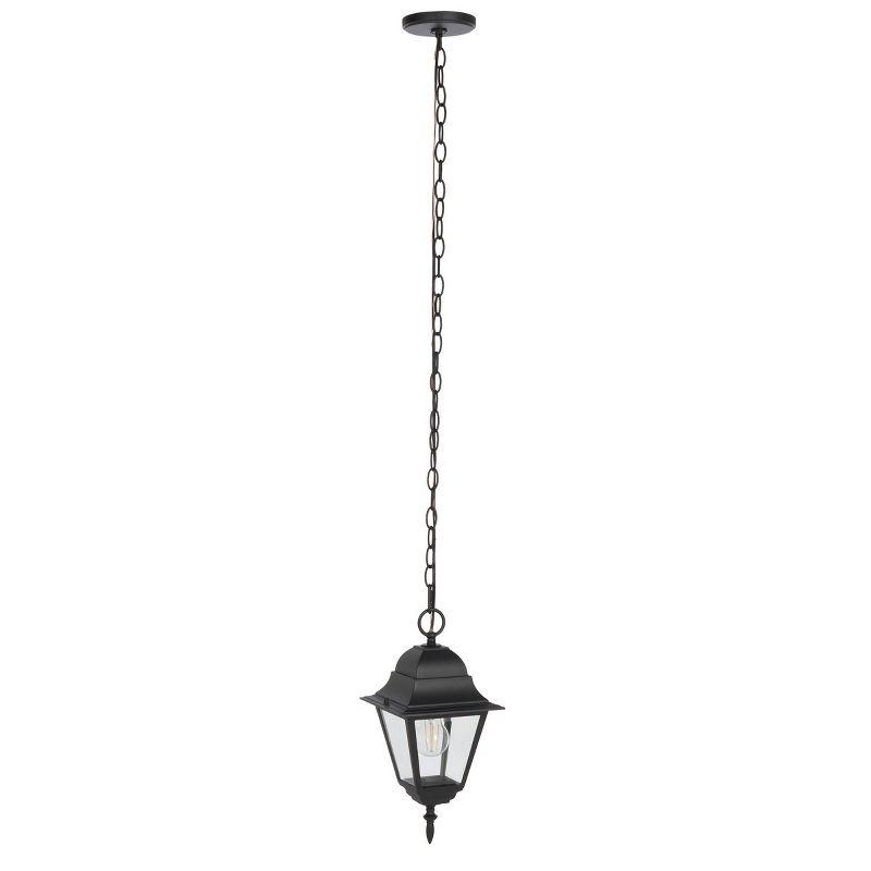 Rhion Outdoor Pendant - Black - Safavieh.