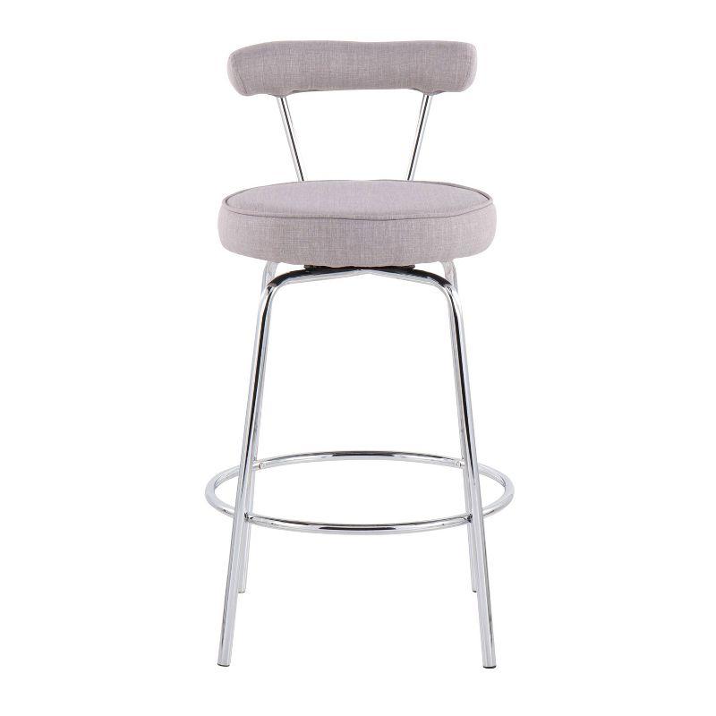 Wenty Upholstered Counter Extra Tall Stool with Metal Frame (Set of 2)