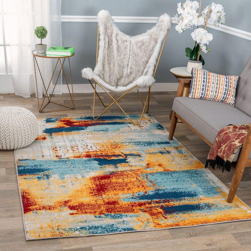 World Rug Gallery Bohemian Abstract Modern Area Rug