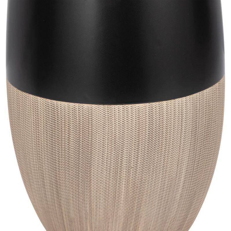 Sagebrook Home Ceramic Vase Contemporary Two Tone Decorative Table Accent