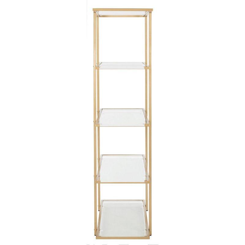 Francis 5 Tier Etagere - ETG6202 - Gold/Clear - Safavieh
