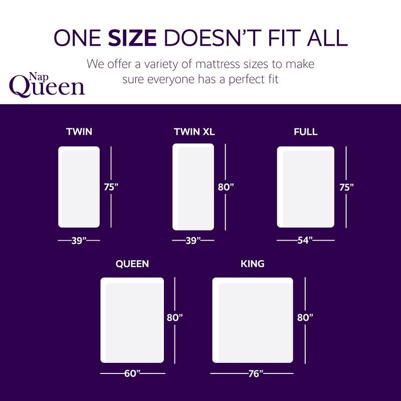 Queen 10'' White Gel Memory Foam Mattress