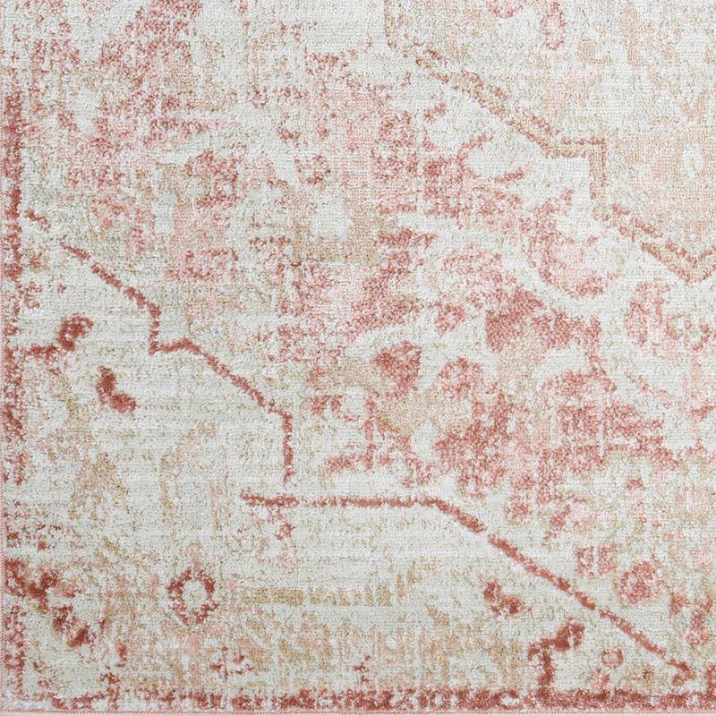 Serene Blush Square Synthetic Fur 7'10" Area Rug