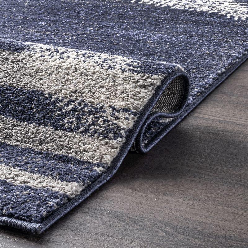 Nuloom Starfish Animal Print 5x8 Indoor Area Rug for Living Room Bedroom Dining Room Kitchen, Blue/Grey