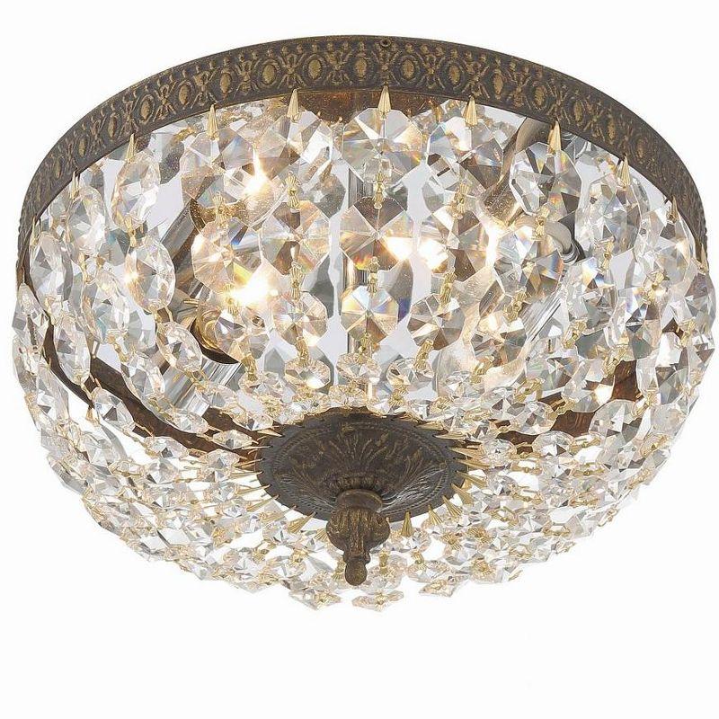 Crystorama Lighting Ceiling Mount 2 - Light Flush Mount in  English Bronze