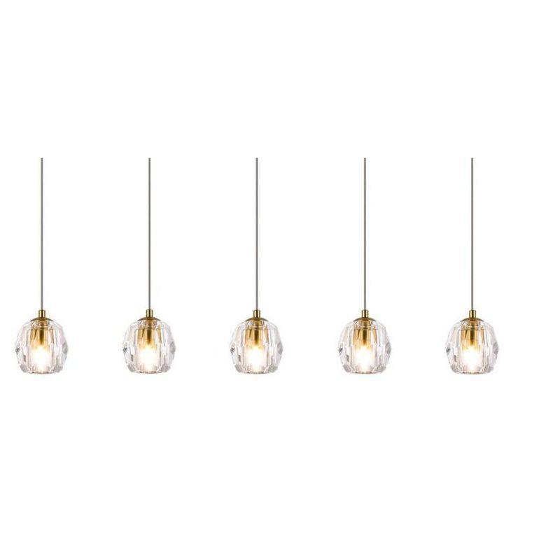 Elegant Lighting Eren 5 lights Gold pendant