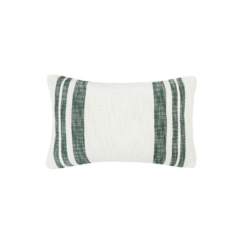 Morgan Striped Cotton Rectangular Throw Pillow with Tassels