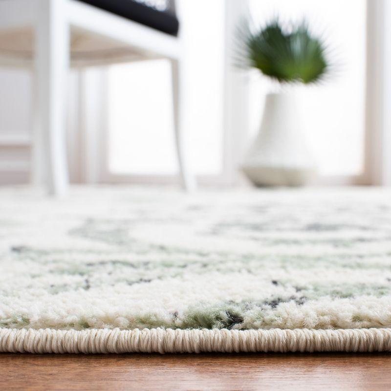 Adirondack ADR114 Machine Made Indoor Area Rug - Ivory/Green - 6'x9' - Safavieh