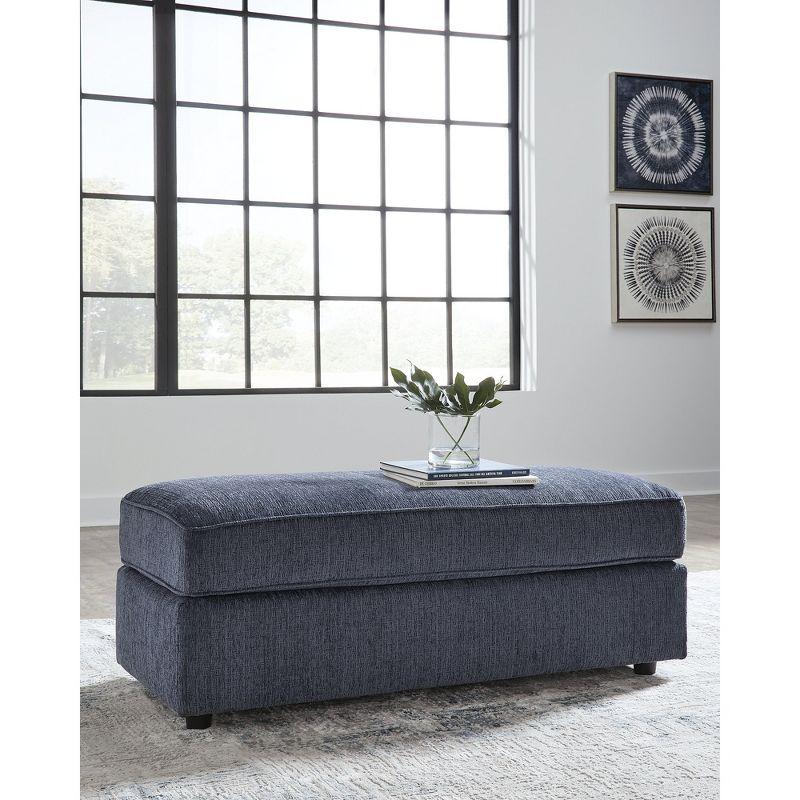 Signature Design by Ashley Albar Place Oversized Accent Ottoman, Cobalt