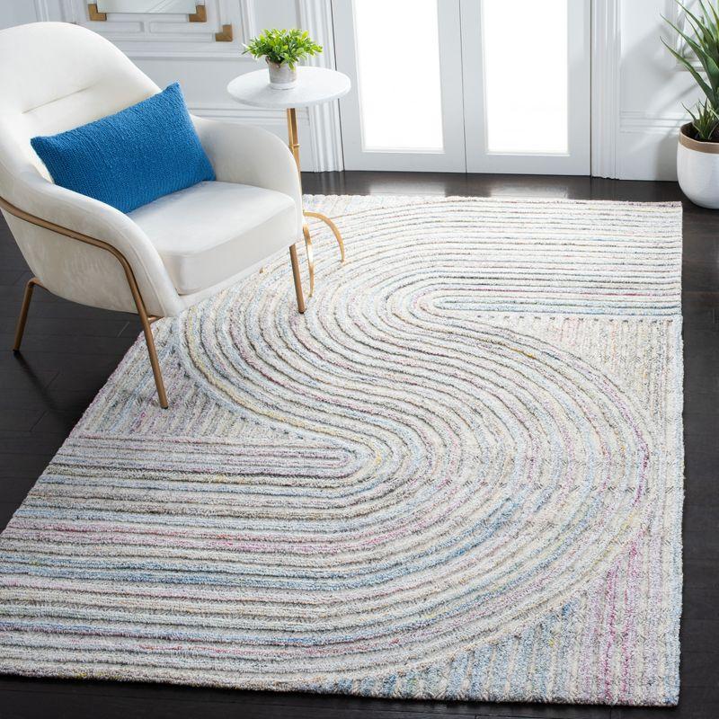 Southampton SHA301 Hand Tufted Indoor Area Rug - Pink/Blue - 5'x8' - Safavieh