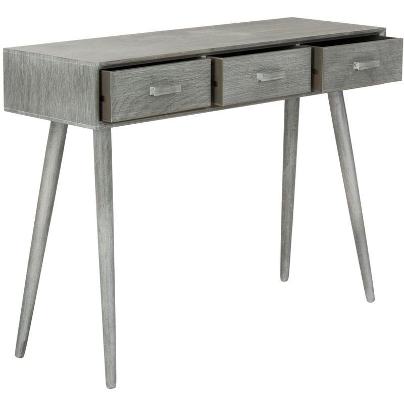 Albus 3 Drawer Console Table - CNS5701C - Gray - Safavieh