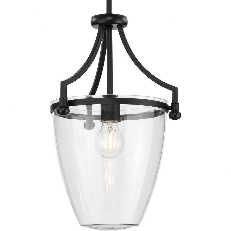 Parkhurst Matte Black Clear Glass Mini Pendant Light