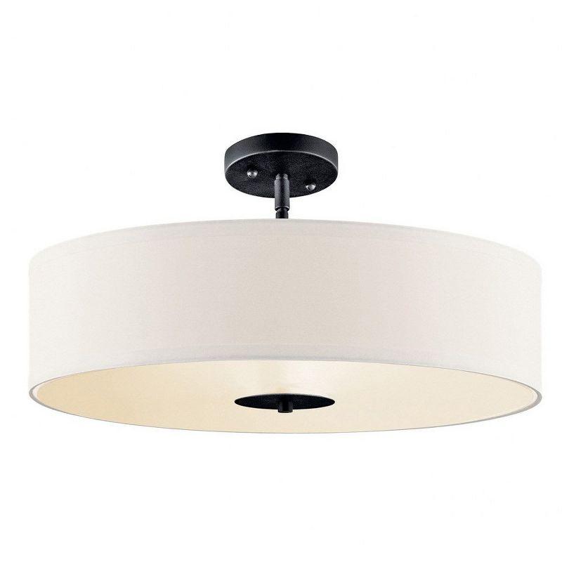 20" 3 Light Convertible Pendant Brushed Nickel