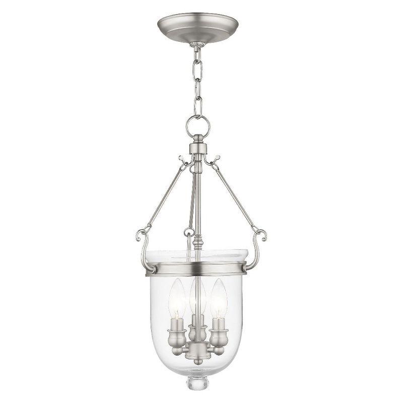 Livex Lighting Jefferson 3 - Light Chandelier in  Brushed Nickel