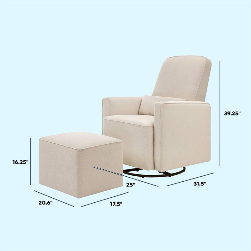 daVinci Olive Swivel Glider with Ottoman & Reviews | Wayfair