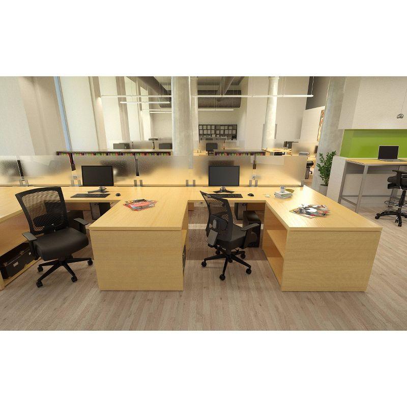 Multifunction Mesh Chair Black - Boss Office Products: Adjustable, Lumbar Support