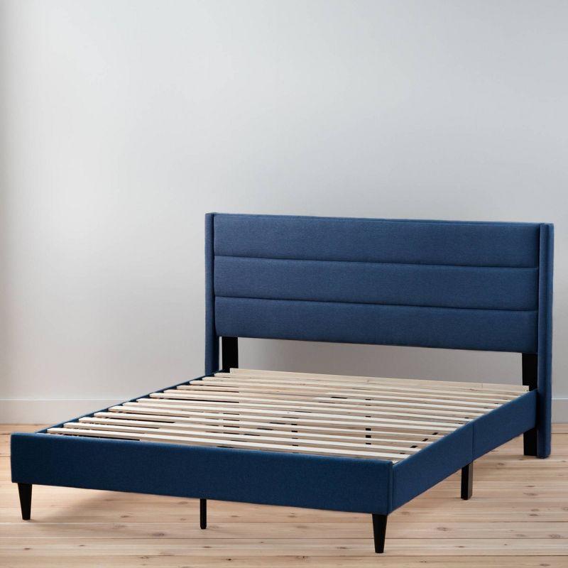 Amelia Upholstered Triple Lined Platform Bed - Brookside Home