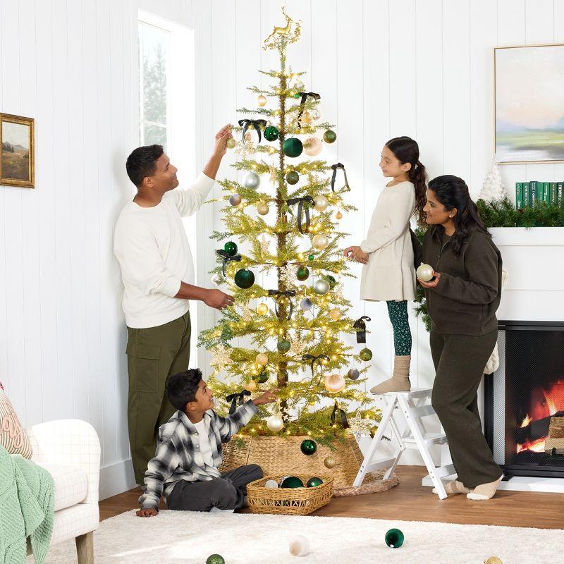 Best Choice Products 6ft Pre-Lit Sparse Christmas Tree w/ 200 2-in-1 LED Lights, Cordless Connection, Metal Stand