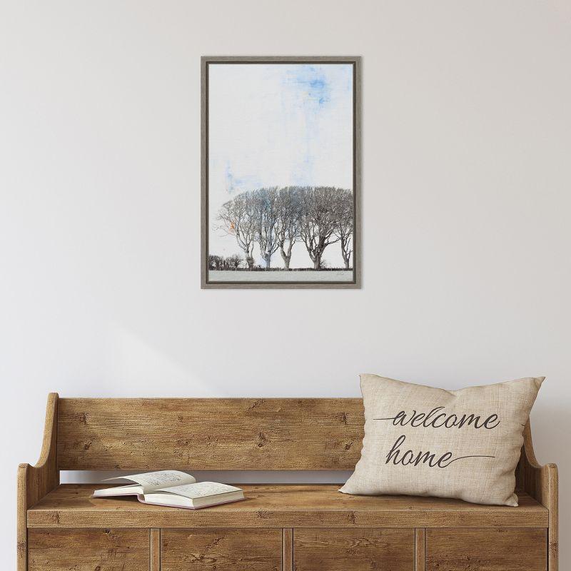 Amanti Art Row of Trees by Deborah Revell Framed Canvas Wall Art