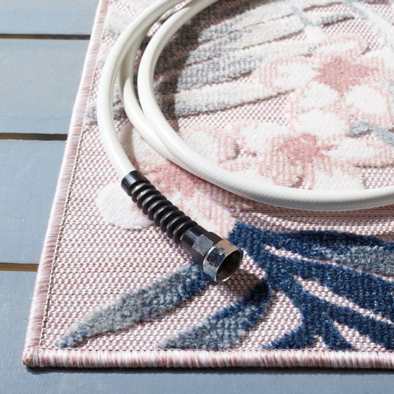 Cabana CBN451 Loomed Indoor/Outdoor Area Rug - Pink/Grey - 6'5"x9'6" - Safavieh