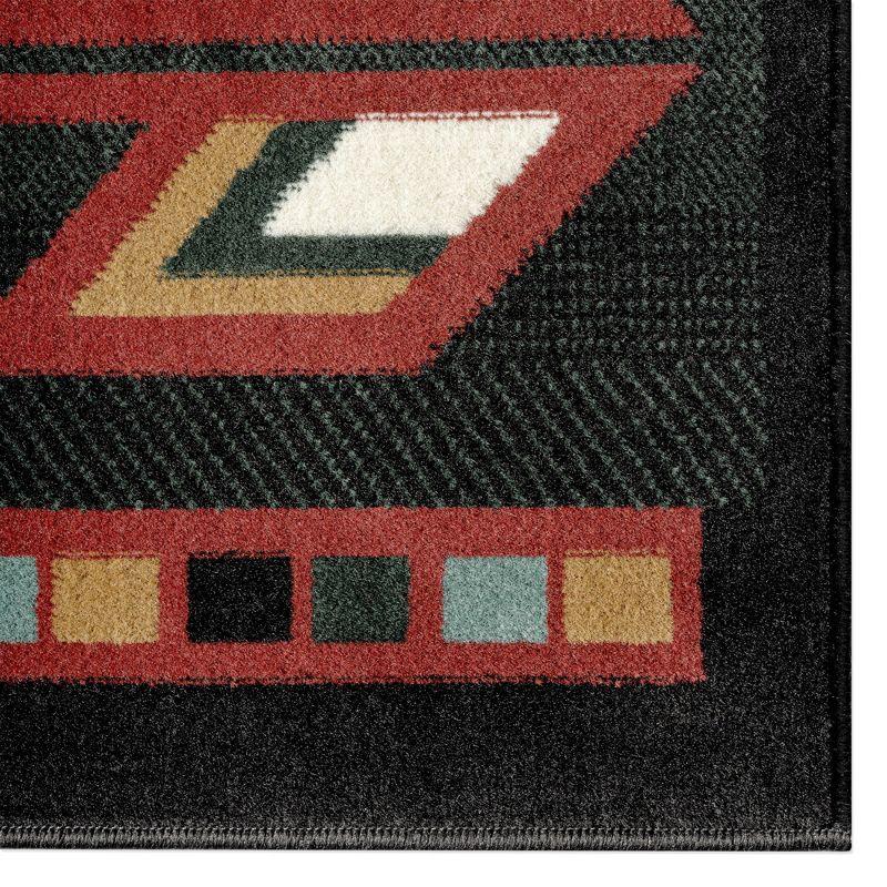 Home Dynamix Premium Sagrada Southwestern Geometric Area Rug Green/Red, 5'2"x7'4"