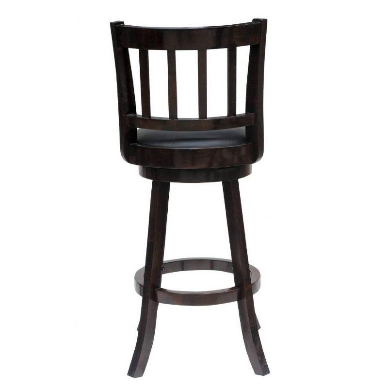 Bloomington Wood Swivel Counter Height Barstool Cappuccino - Boraam