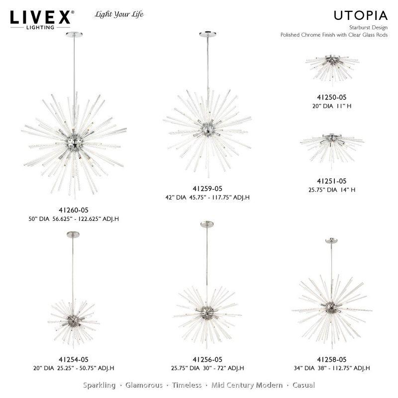 Livex Lighting Utopia 12 - Light Chandelier in  Polished Chrome