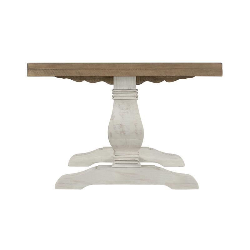 Napa Solid Wood Coffee Table White Stain and Natural Brown - Martin Svensson Home