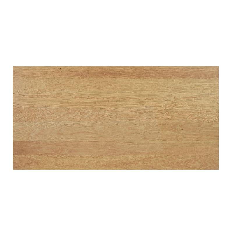 GDFStudio Sabrina Mid-Century Modern Wood Dining Table, Natural Oak