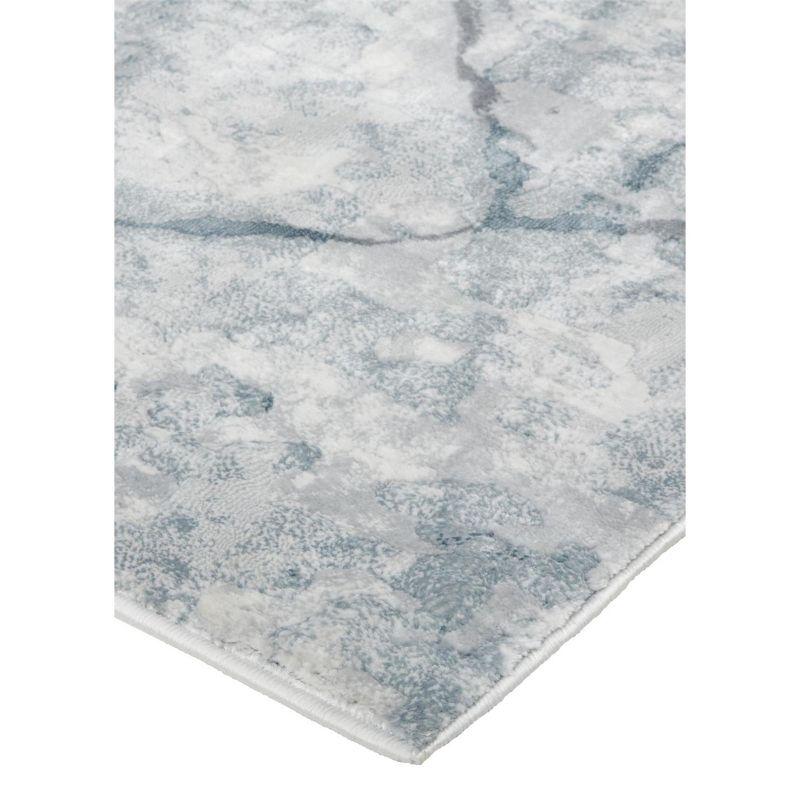 Atwell Transitional Abstract Blue/Gray/Ivory Area Rug