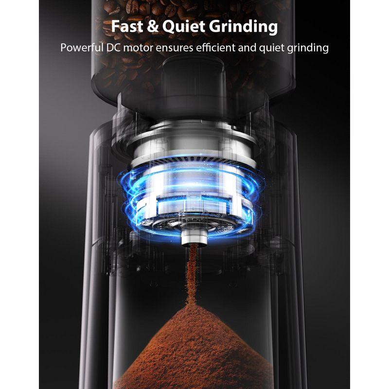 Aromaster Burr Coffee Grinder, Coffee Bean Grinder with 25 Grind Setting