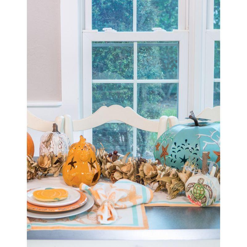Beachcombers Give Thanks Coastal Thanksgiving Table Runner