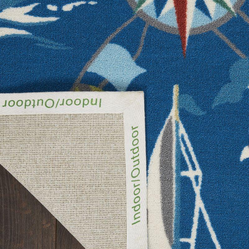 Waverly Navy Outdoor Area Rug