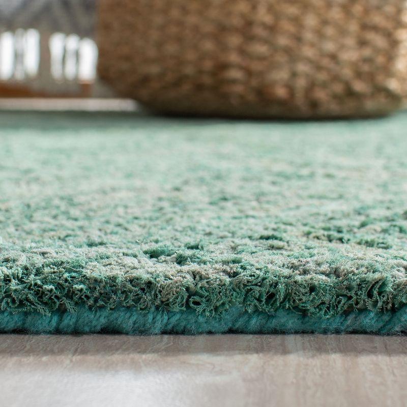 Handmade Nantucket Cotton Accent Rug 2' x 3' - Green & Multi