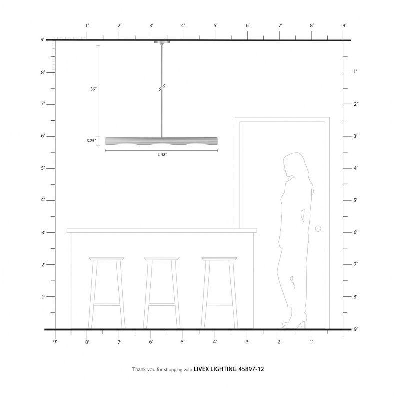 Livex Lighting Novato 3 - Light Chandelier in  Satin Brass