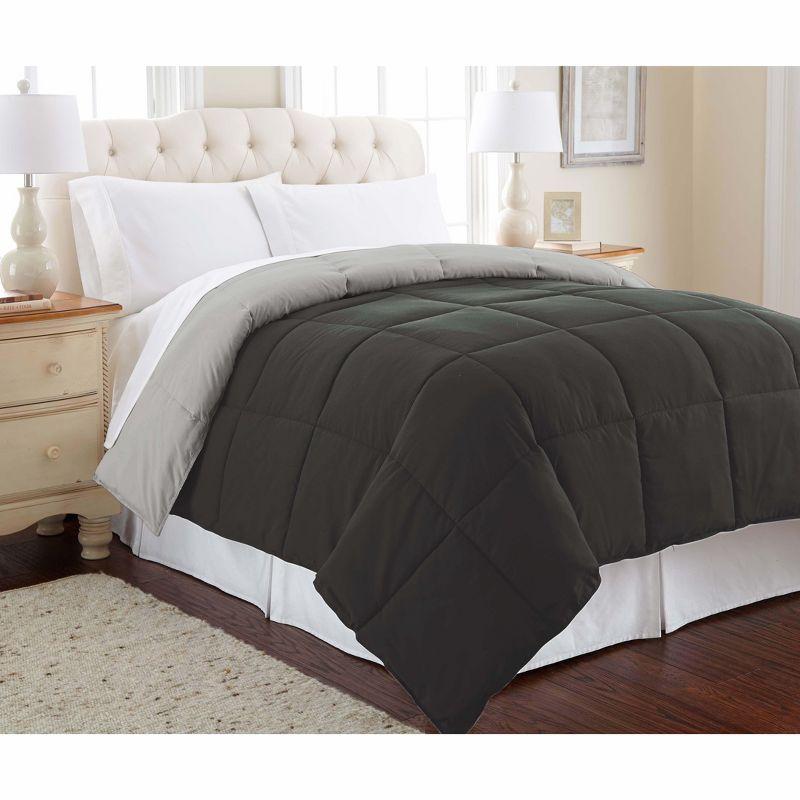 Modern Threads Sanctuary by PCT Down Alternative Microfiber Quilted Reversible Comforter & Duvet Insert - Soft, Comfortable Alternative to Goose Down - Bedding for All Seasons