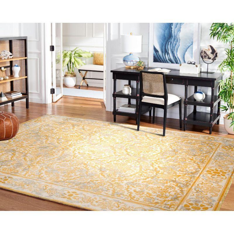 Evoke EVK242 Power Loomed Indoor Area Rug - Ivory/Gold - 9'x12' - Safavieh