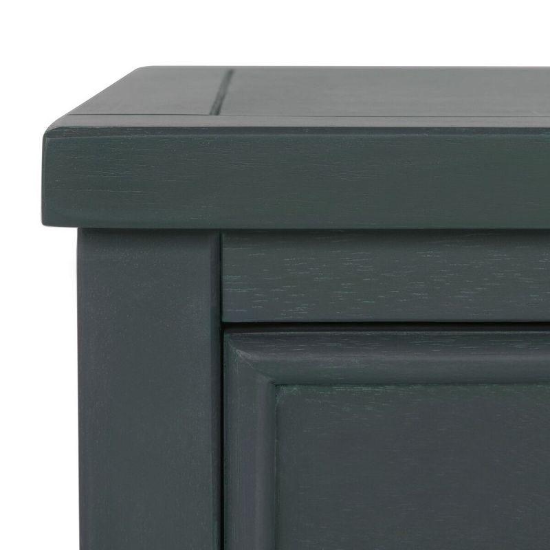Toby Accent Table with Storage Drawers - Dark Teal - Safavieh.