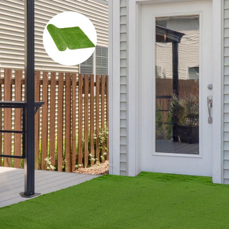 Outsunny 10' x 3' Green Artificial Turf Grass with UV Protection