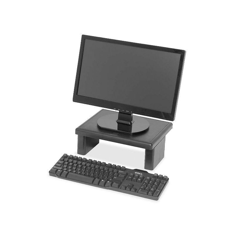 DART LCD/TFT Monitor Riser 13"x10-1/2"x1"to4-3/4" 66lb Cap BK 02161