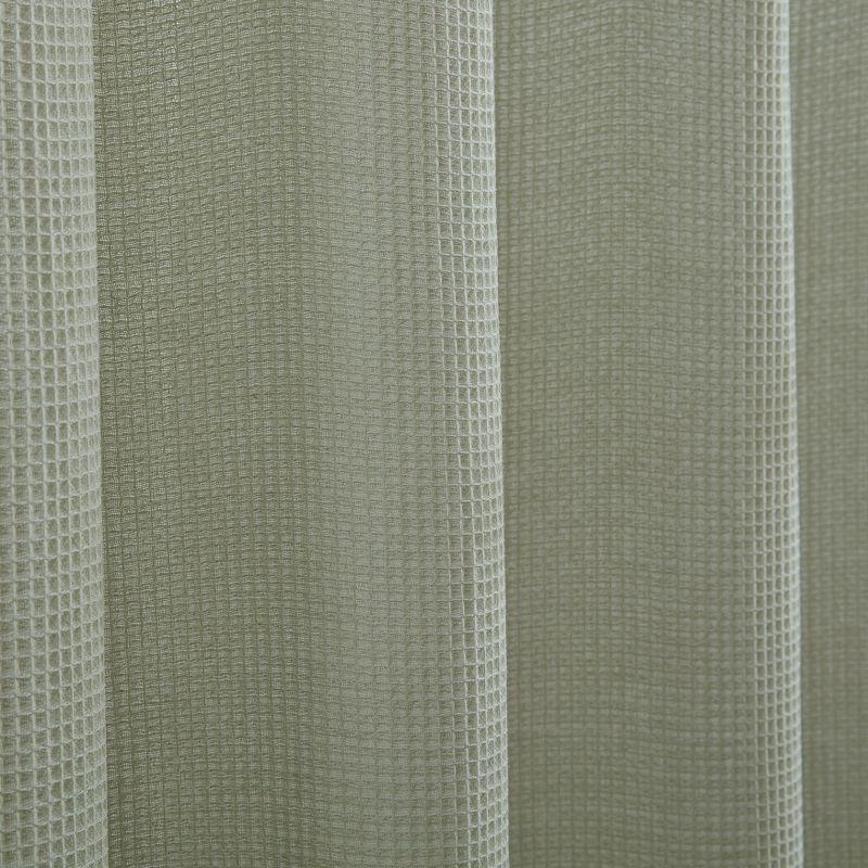 Kenneth Cole Kenneth Cole Solid Waffle Cotton Blend Shower Curtain