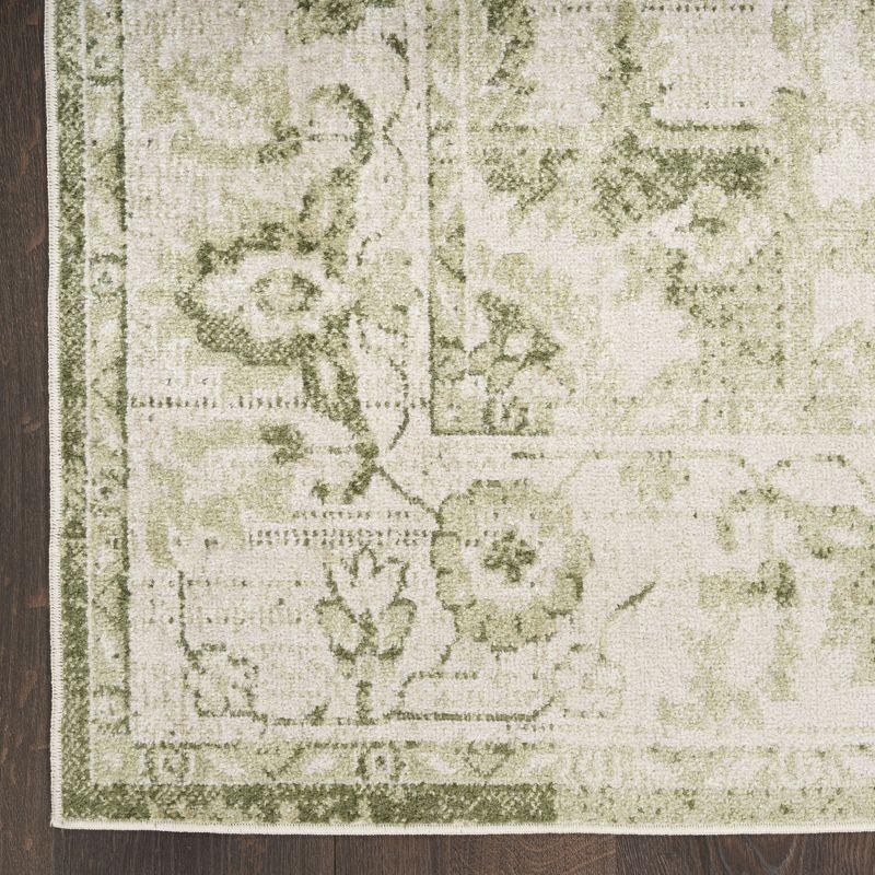 Haydel Machine Washable Area Rug in Ivory