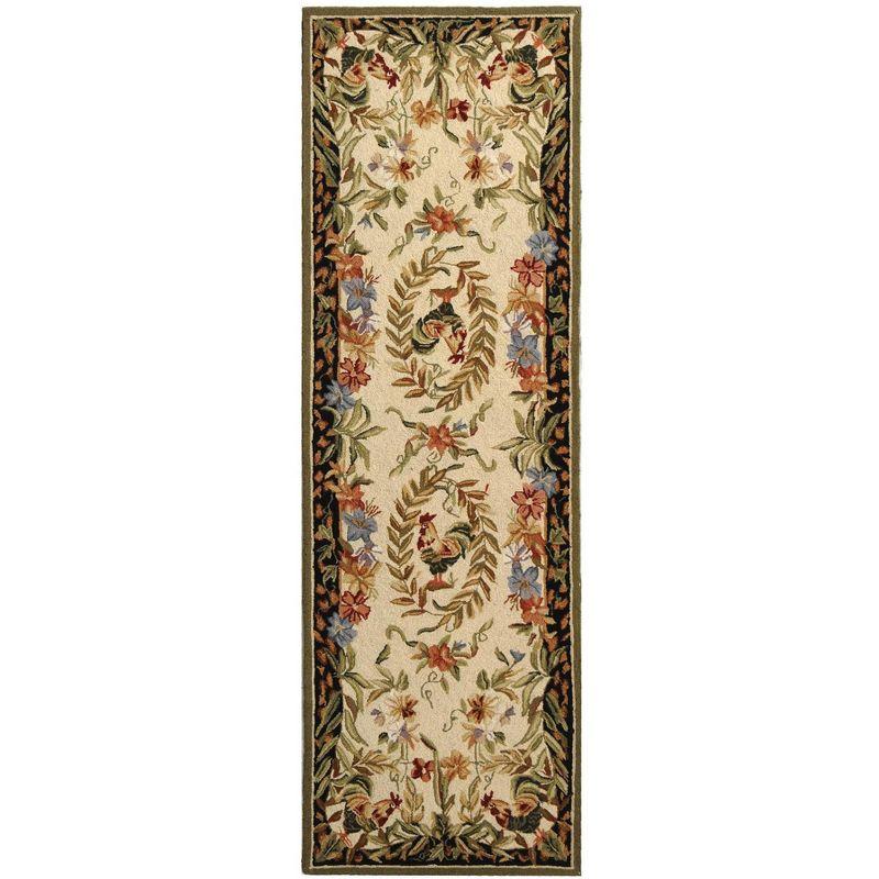 Chelsea HK92 Handmade Accent Rug - 2'6"x4' - Creme/Black - Safavieh