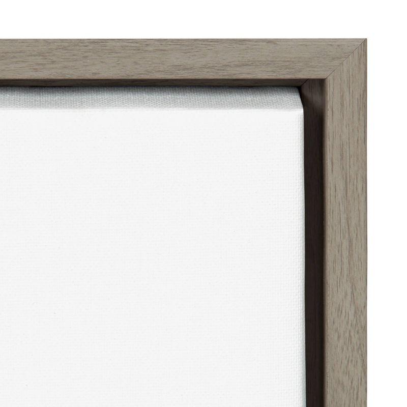 18" x 24" Sylvie Baby Tiger Framed Canvas by Amy Peterson Gray - Kate & Laurel All Things Decor: Modern Style, Plastic Frame