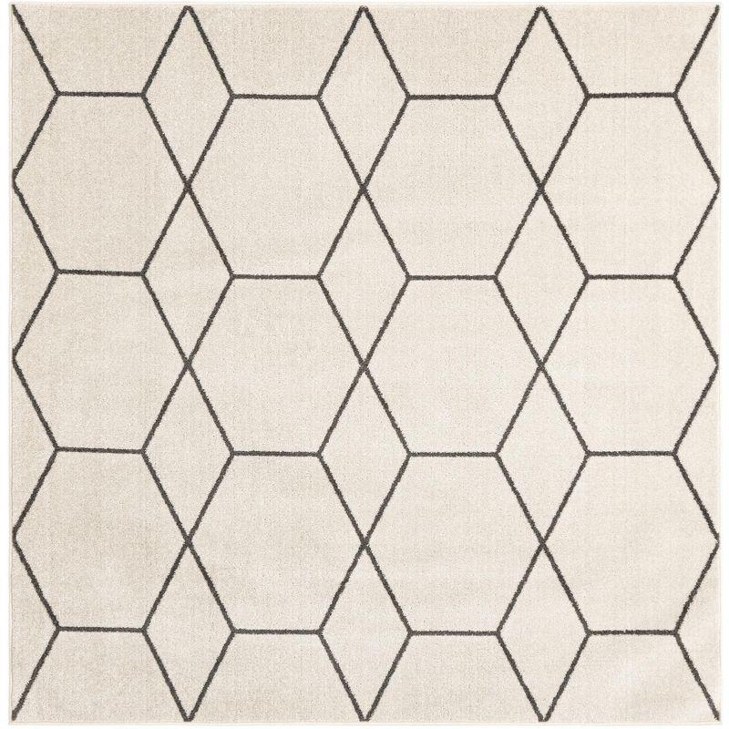 Unique Loom Trellis Frieze Geometric Trellis Indoor Woven Area Rug