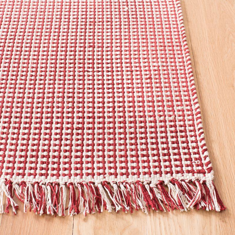 Montauk MTK340 Hand Woven Indoor Accent Rug - Ivory/Red - 4'x4' - Safavieh